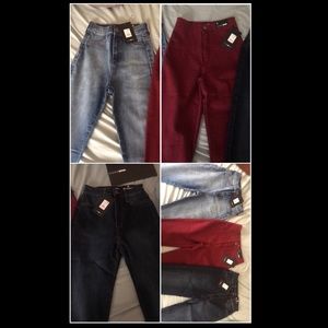 Fashion Nova high waisted skinny jeans.